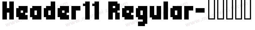 Header11 Regular字体转换